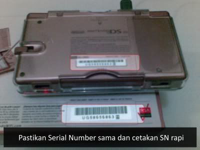 Serial Number Nintendo DS