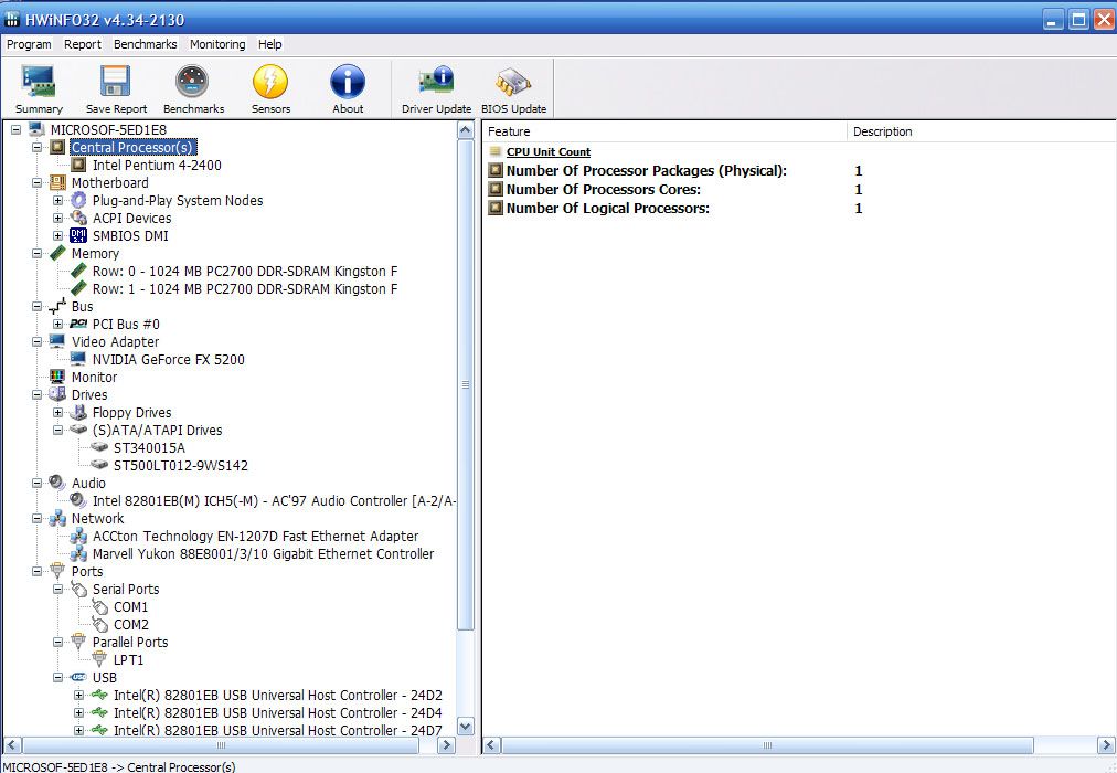 P4 2.4GHZ/DDR 2GB/HDD 40GB/NVIDIA FX 5200/CRT LG FLAT 17'. END: 22h30p T3 01/04/2014 - 13