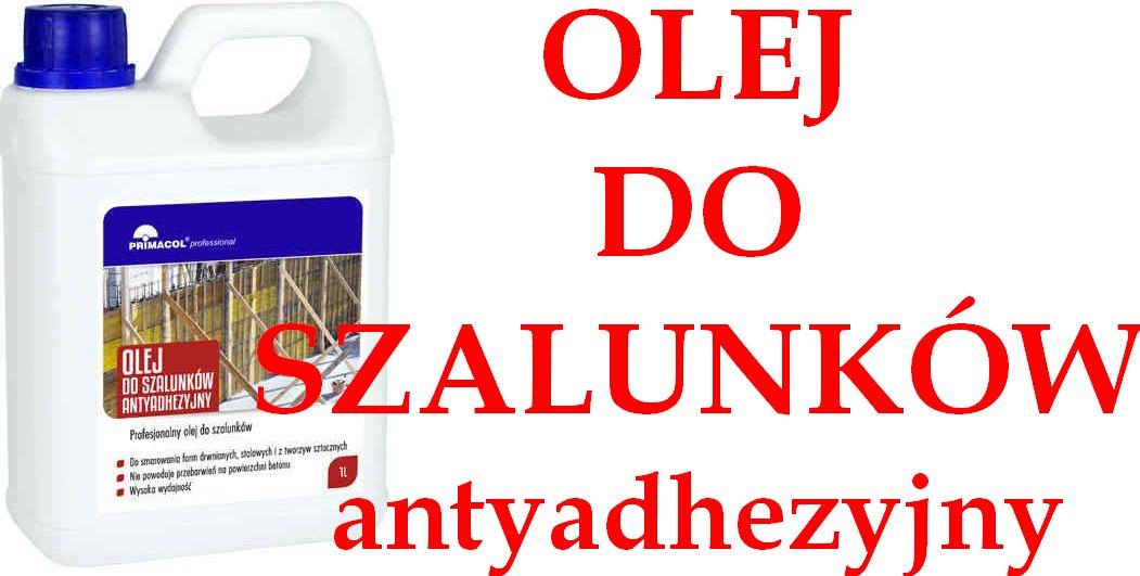 olej do szalunków antyadhezyjny