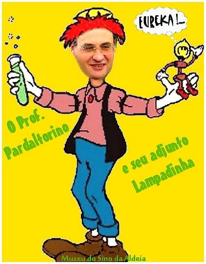 Museu 119 - O Prof. Pardaltorino e seu adjunto Lampadinha