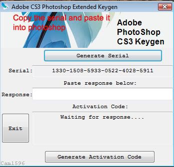 Serial Key Photoshop Cs3