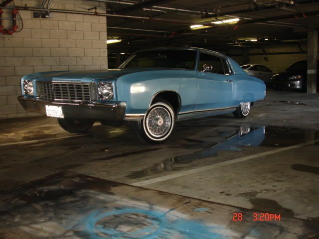 I'LL START IT OFF WITH MY 70 MONTE CARLO WITH A 72 GRILL SINCE THEY DON'T