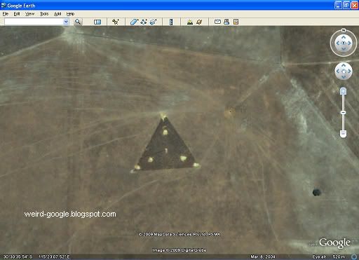 google 133t. Google Earth - Black Triangle