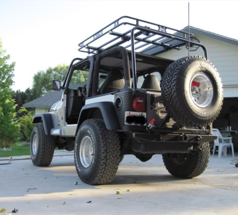 Jeep bumper swingout tire carrier fabrication #5