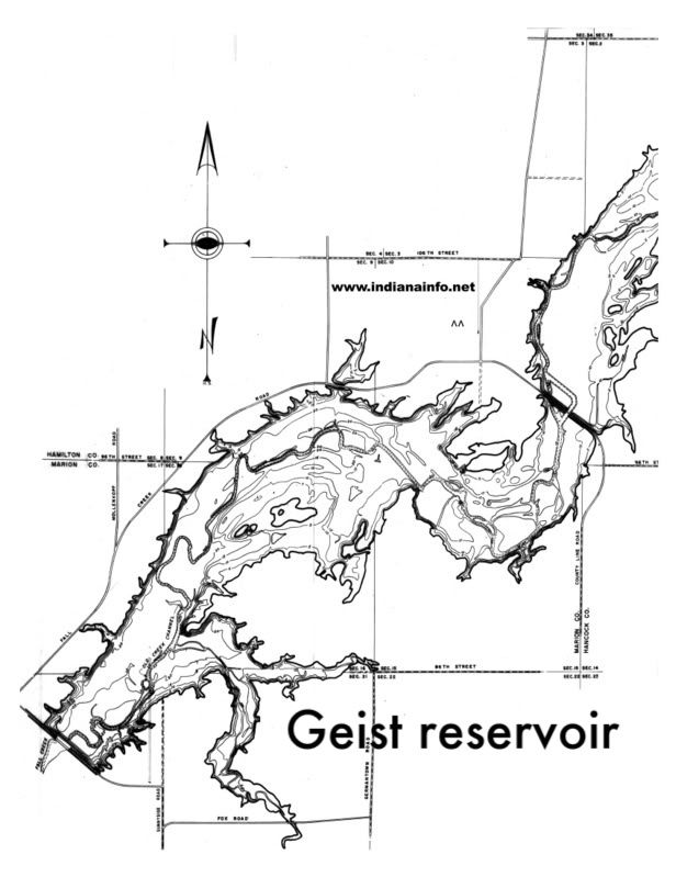Geist Reservoir Fishing Map Indiana Animated Gifs Photobucket