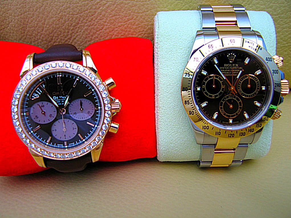 Omega 3313 vs Rolex 4130--24hr accuracy test