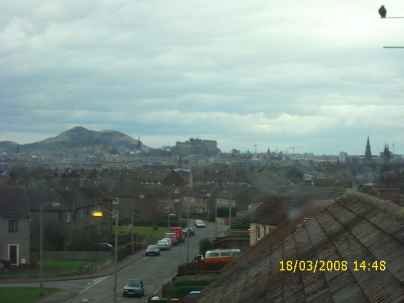 think that’s Arthur’s seat behind the castle