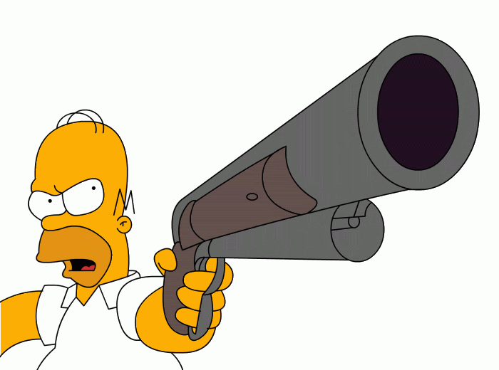 Guns And Fun In The Simpsons