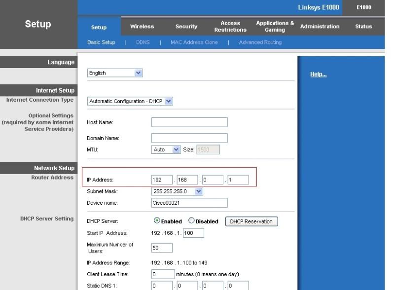 ... IP address resolved the IP address conflict with my existing wireless