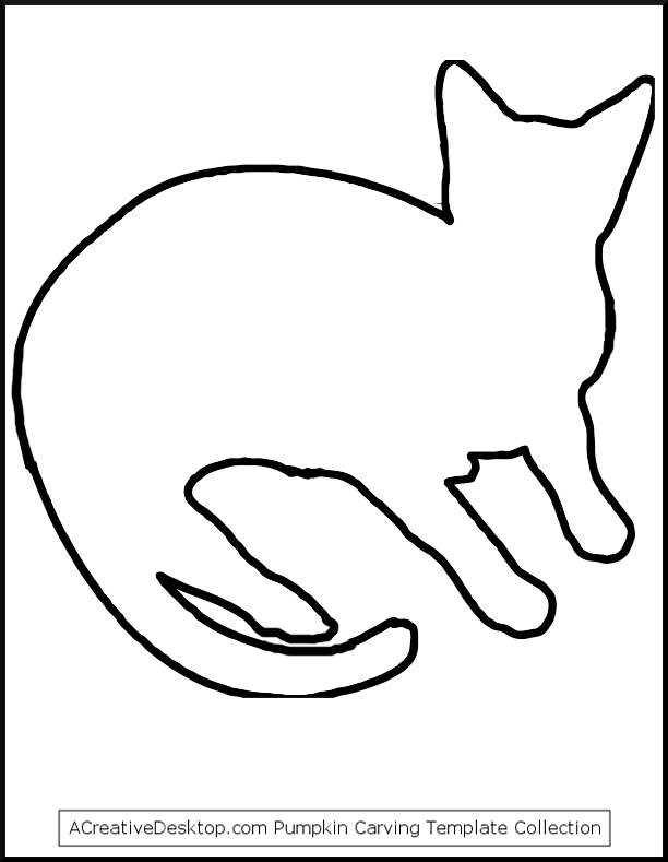 Cat template Halloween