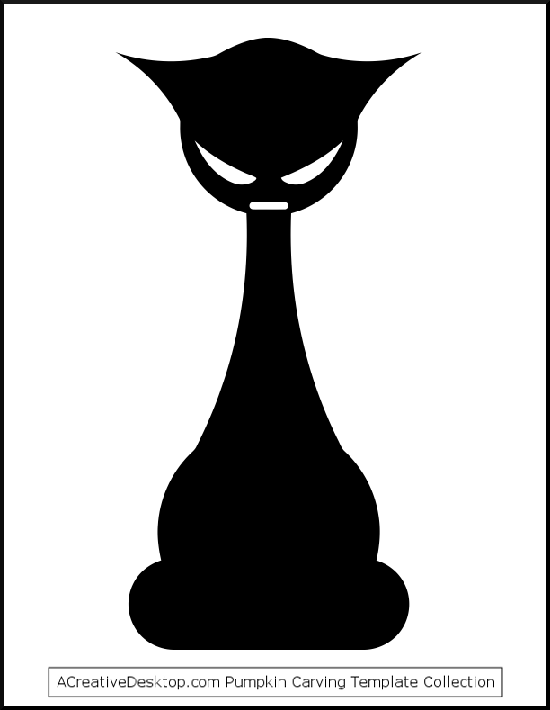 Cat template Halloween