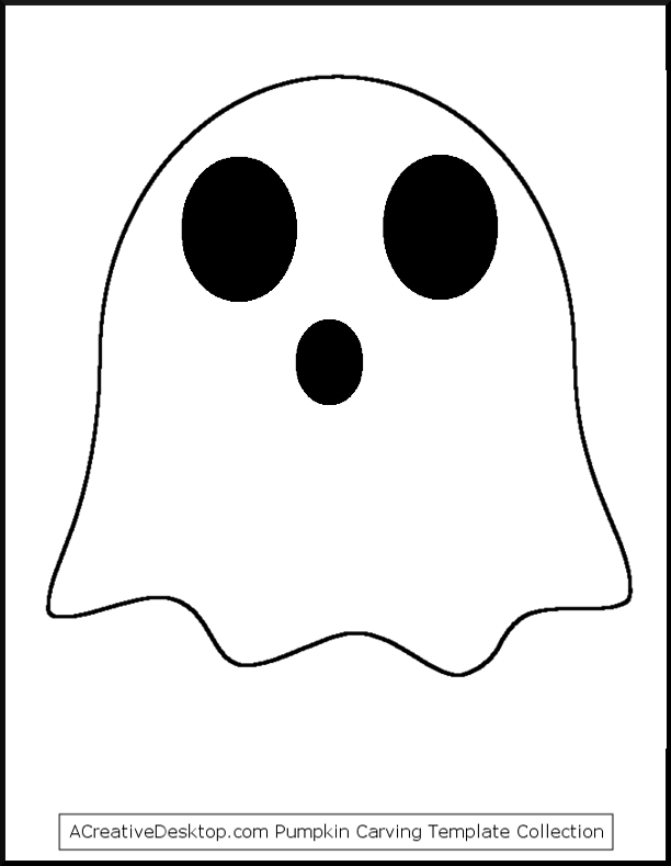 Free ghost pumpkin carving templates easy ghost patterns and