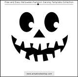 Funny Faces Halloween pumpkin carving templates