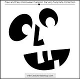 Funny Faces Halloween pumpkin carving templates