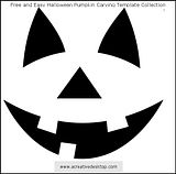 Funny Faces Halloween pumpkin carving templates