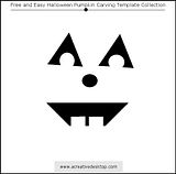 Funny Faces Halloween pumpkin carving templates