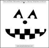 Funny Faces Halloween pumpkin carving templates