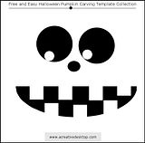 Funny Faces Halloween pumpkin carving templates