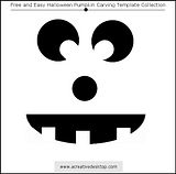Funny Faces Halloween pumpkin carving templates