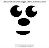 Funny Faces Halloween pumpkin carving templates