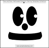 Funny Faces Halloween pumpkin carving templates