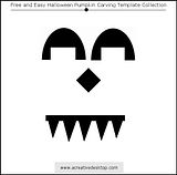 Funny Faces Halloween pumpkin carving templates
