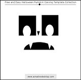 Funny Faces Halloween pumpkin carving templates