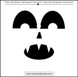 Funny Faces Halloween pumpkin carving templates