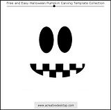 Funny Faces Halloween pumpkin carving templates