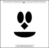 Funny Faces Halloween pumpkin carving templates