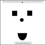 Funny Faces Halloween pumpkin carving templates
