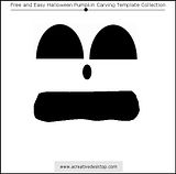 Funny Faces Halloween pumpkin carving templates
