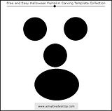 Funny Faces Halloween pumpkin carving templates