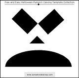 Funny Faces Halloween pumpkin carving templates