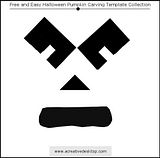 Funny Faces Halloween pumpkin carving templates