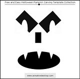 Funny Faces Halloween pumpkin carving templates