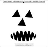 Funny Faces Halloween pumpkin carving templates