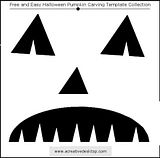 Funny Faces Halloween pumpkin carving templates