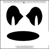 Funny Faces Halloween pumpkin carving templates