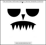 Funny Faces Halloween pumpkin carving templates