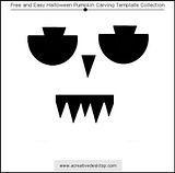 Funny Faces Halloween pumpkin carving templates