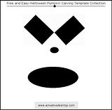 Funny Faces Halloween pumpkin carving templates
