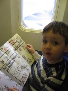 Ian-reading-aircraft-safety-card