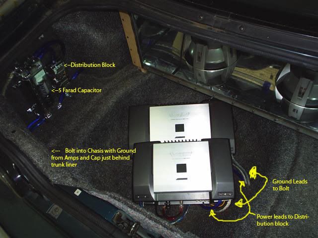 Wiring 2 Amps in one car - Mazda MX-6 Forum