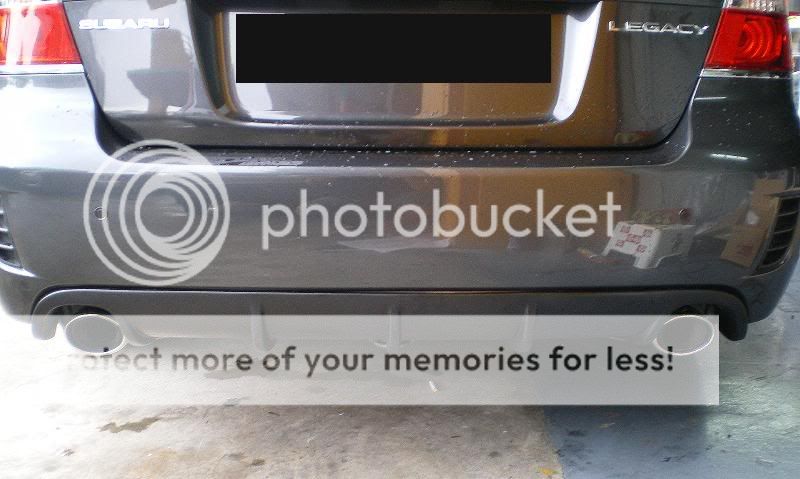 samurex parts: Legacy 07-08 frp rear diffuser