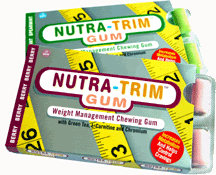 New Nutra Trim Weight Loss Gum w Green Tea Extrct Spearmint Flavor  