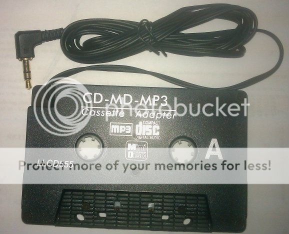 car cassette adapter for  ipod iphone zune cd players